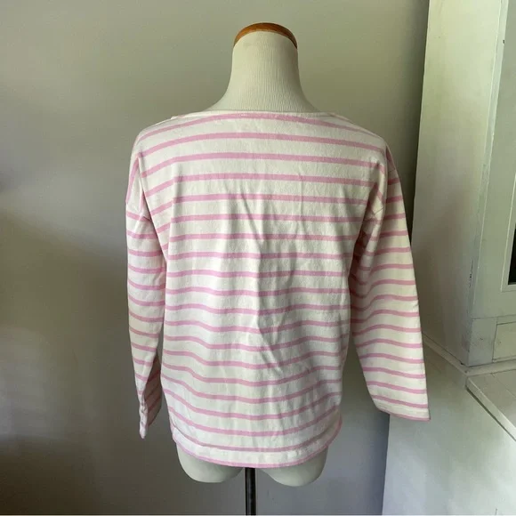 Sezane Pink Striped Top - Picture 4 of 14
